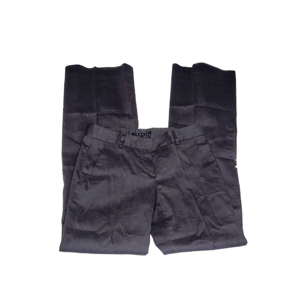 Theory Lowrise Wide Boot Black Pants - image 1